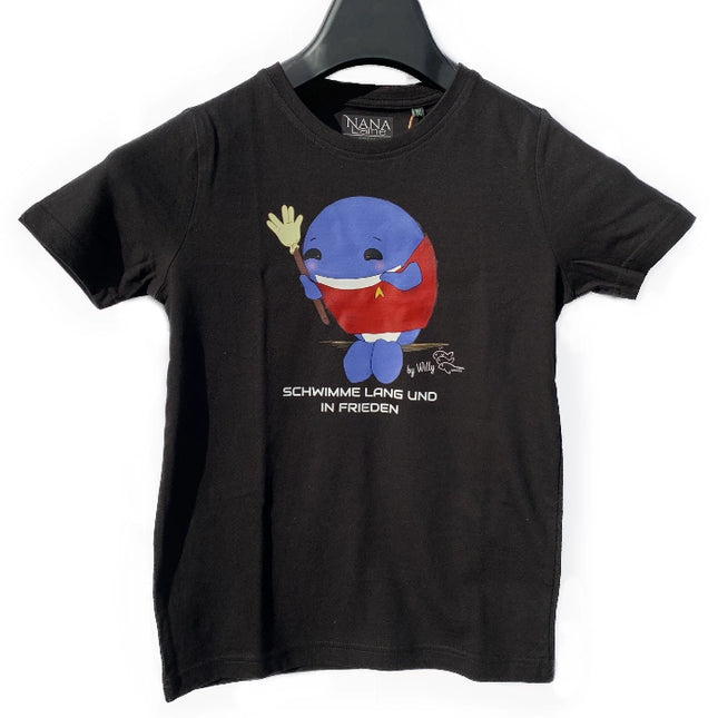 Willy - Kids T-Shirt: Schwimme lang und in Frieden