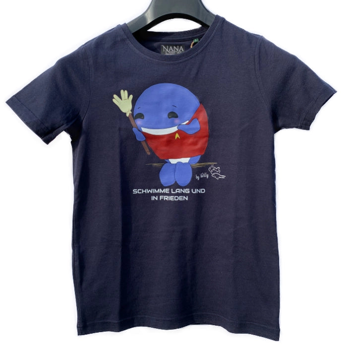 Willy - Kids T-Shirt: Schwimme lang und in Frieden