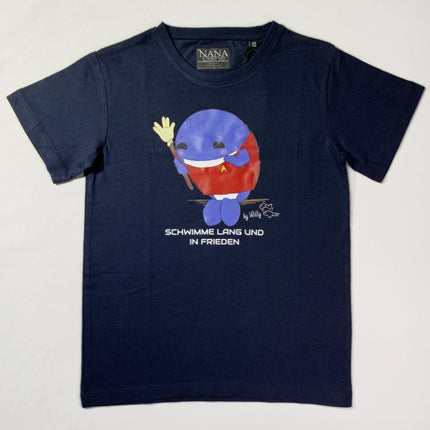 Willy - Kids T-Shirt: Schwimme lang und in Frieden - Tiger Cotton Edition