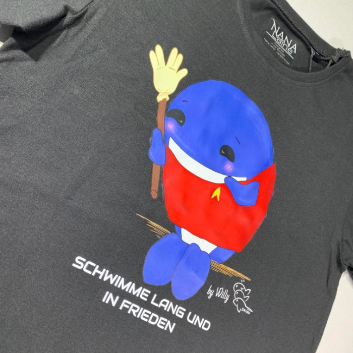 Willy - Kids T-Shirt: Schwimme lang und in Frieden - Tiger Cotton Edition